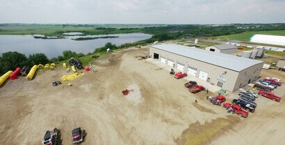 Ariel view of County Shop